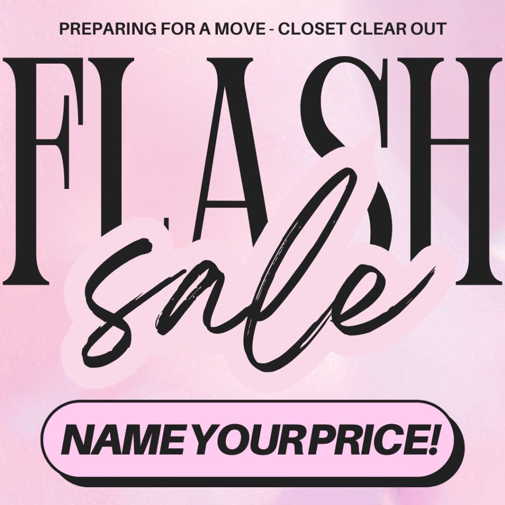 ENTIRE CLOSET SALE!